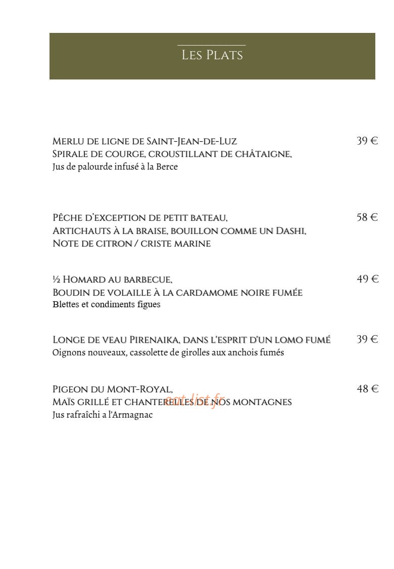 Auberge Ostape — carte page 7