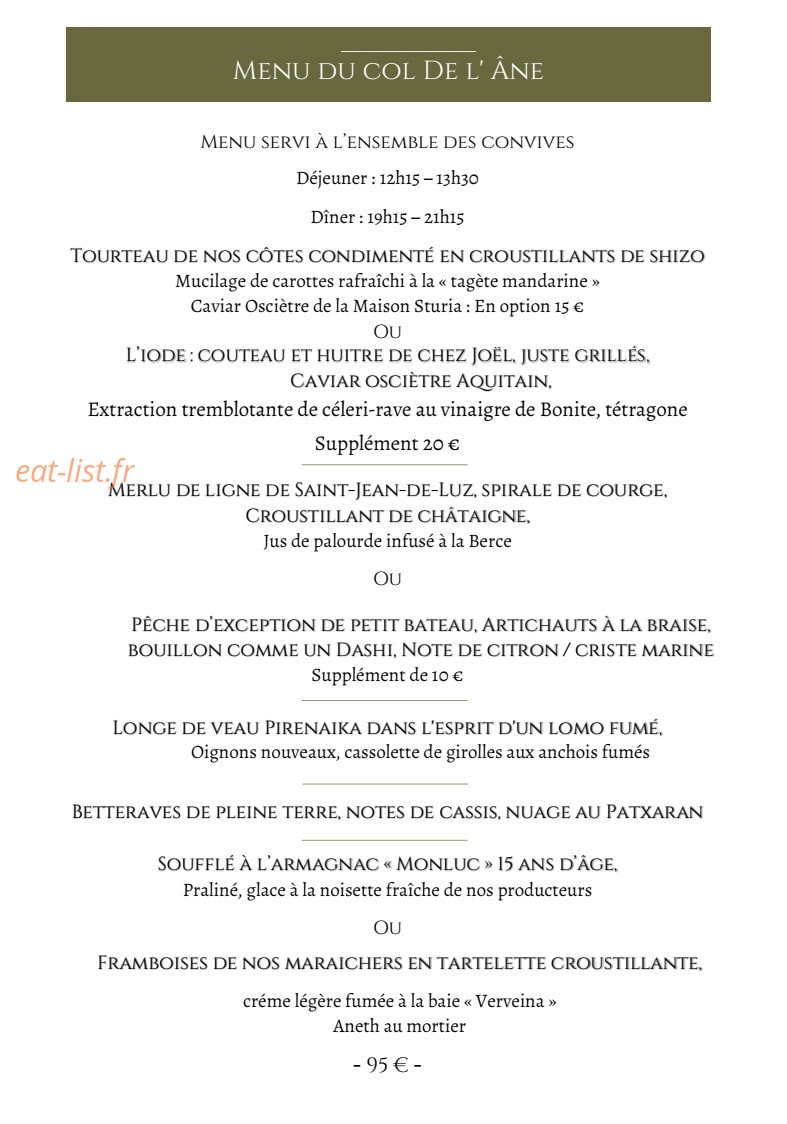 Auberge Ostape — carte page 11