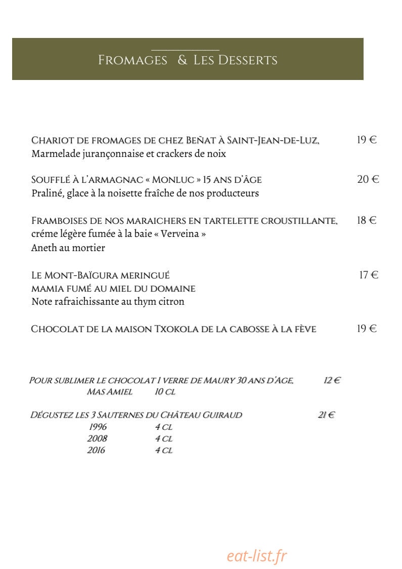 Auberge Ostape — carte page 8