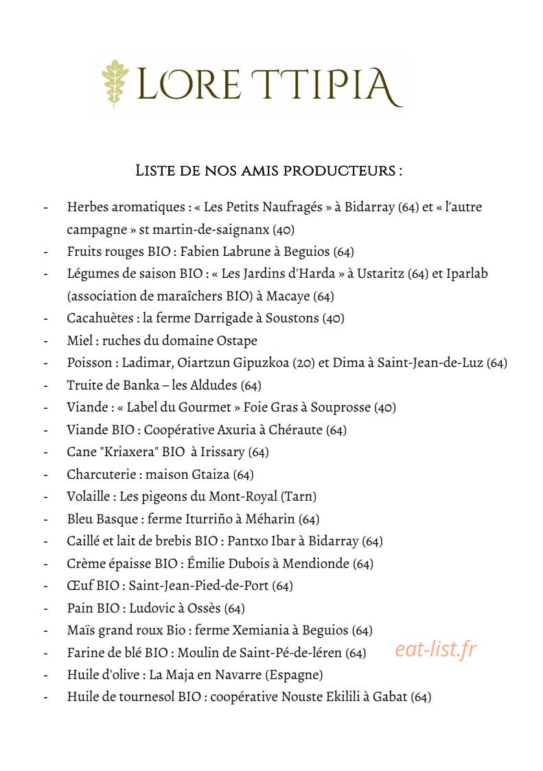Auberge Ostape — carte page 2