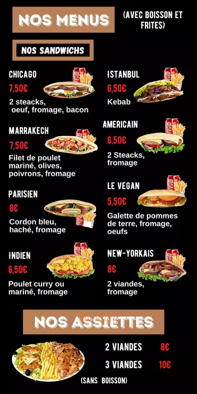 Agdam Kebab — carte page 3
