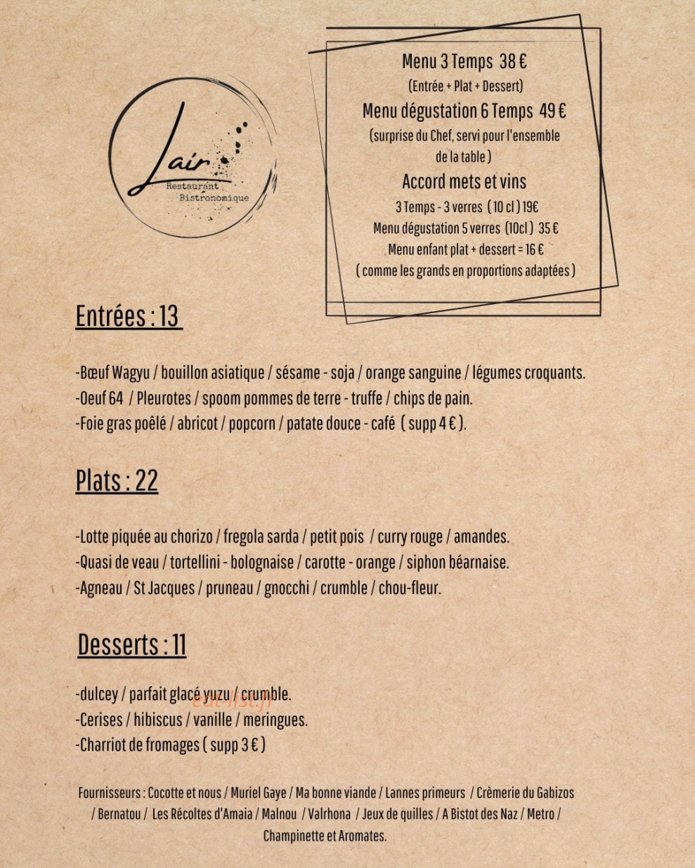 Lair — carte page 1