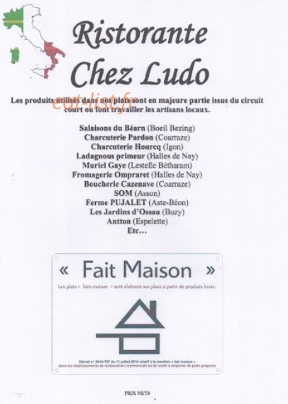 Chez Ludo — carte page 4