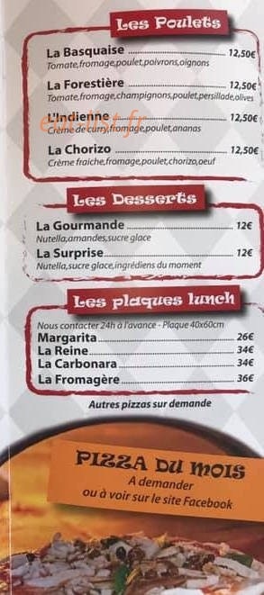 Loki pizza — carte page 4
