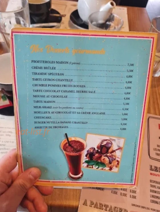 Carte et menu de Histoire sans faim à Nay Bourdettes — Desserts gourmands