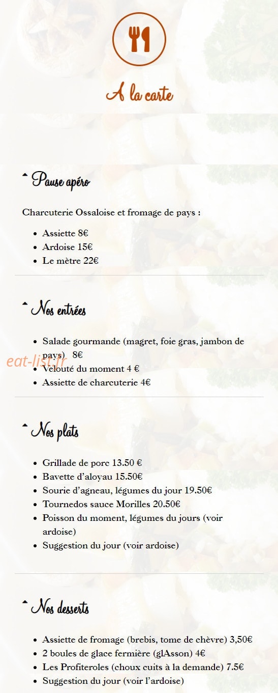 Le Béar-N-ay — carte page 1