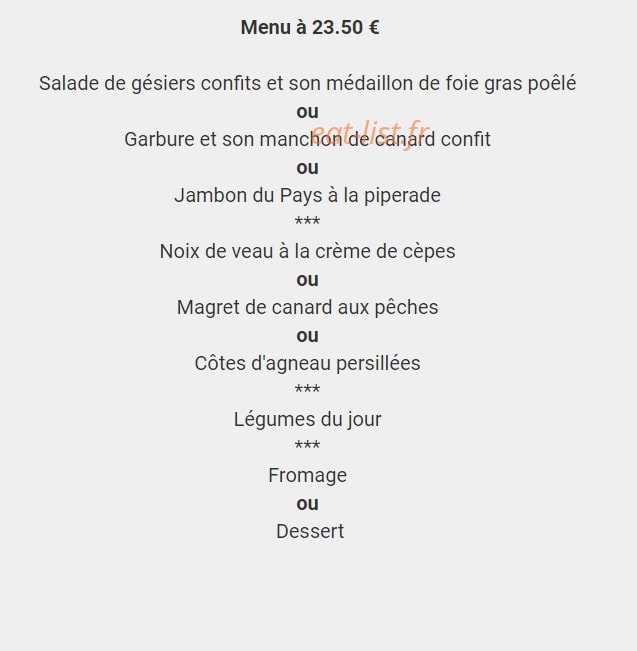 Chez Abel — carte page 1