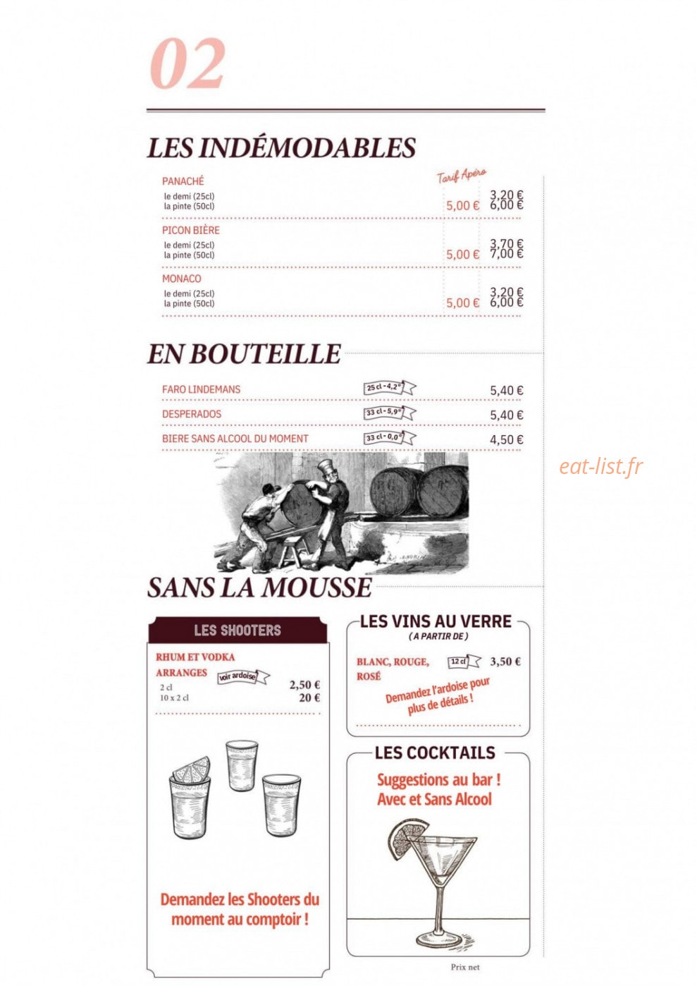 Le Croque Bedaine — carte page 3
