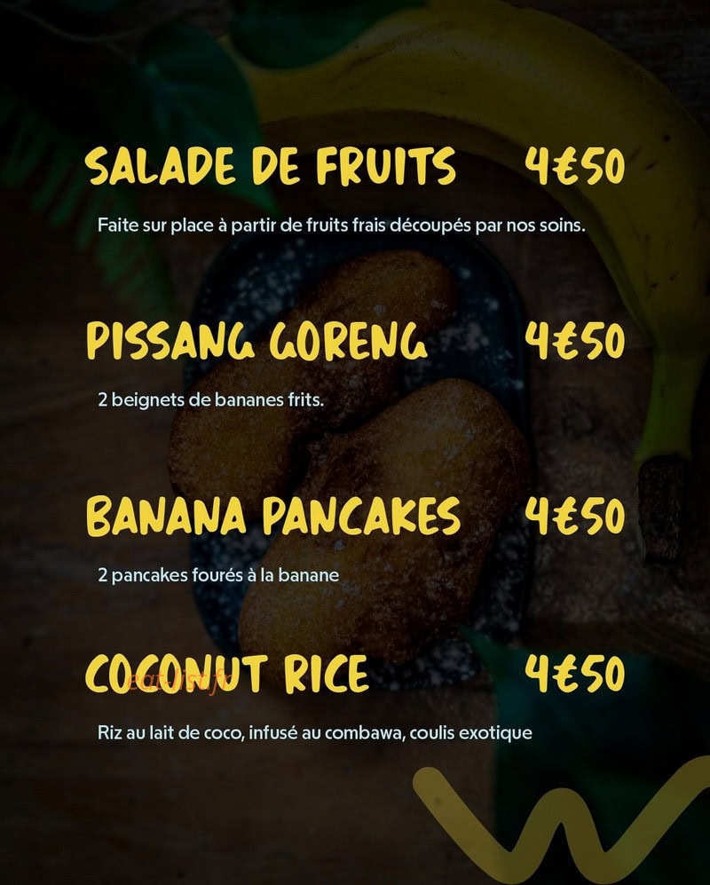 Go Warung — carte page 1