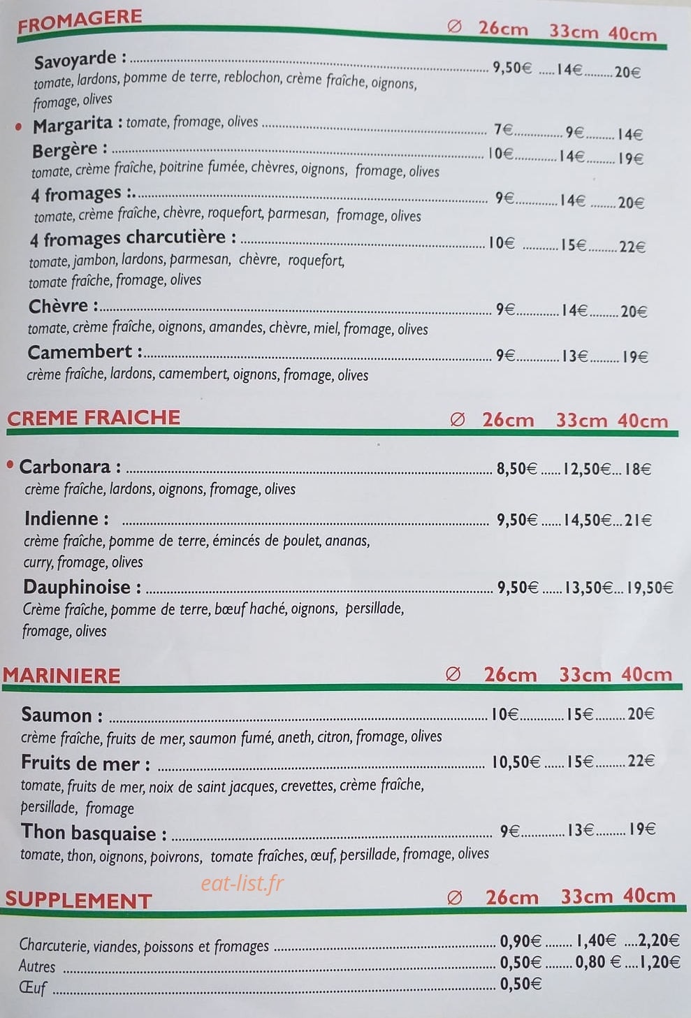 Pause pizza — carte page 3