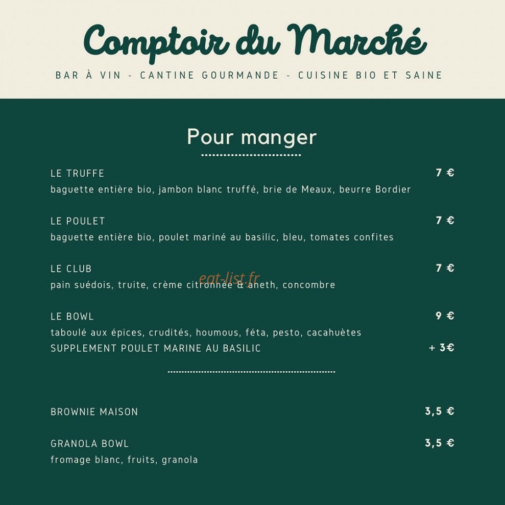 36, Le Bar — carte page 2