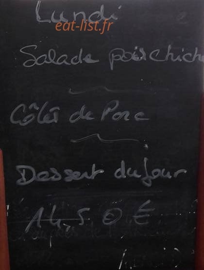 Armelle cuisine — carte page 1