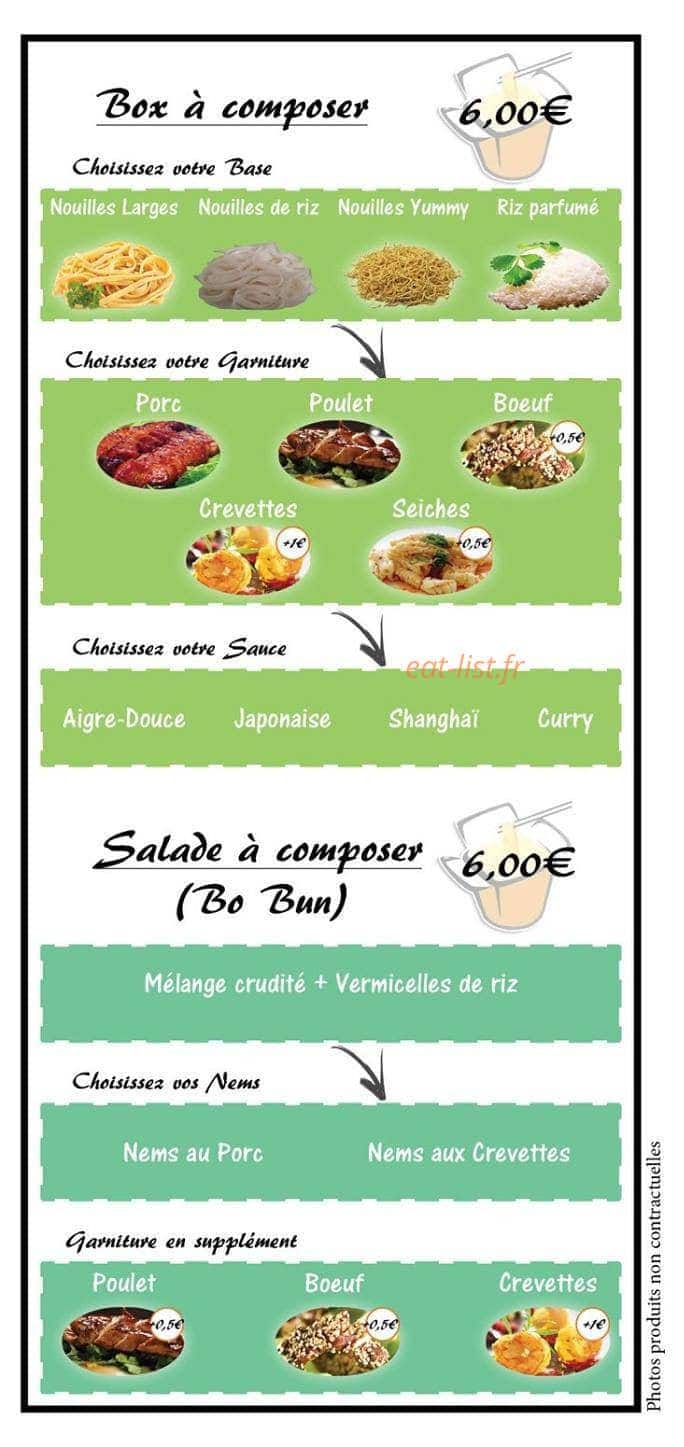 Au Yummy — carte page 2