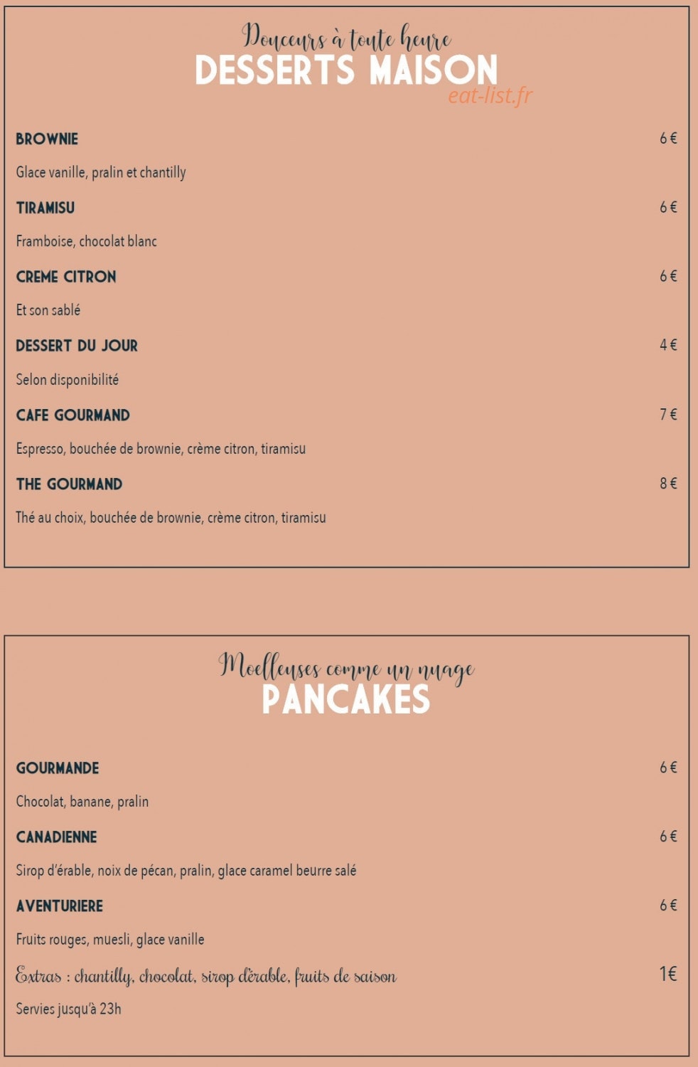 Chez Marcel — carte page 6