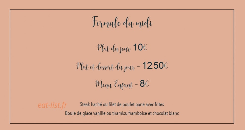 Chez Marcel — carte page 1