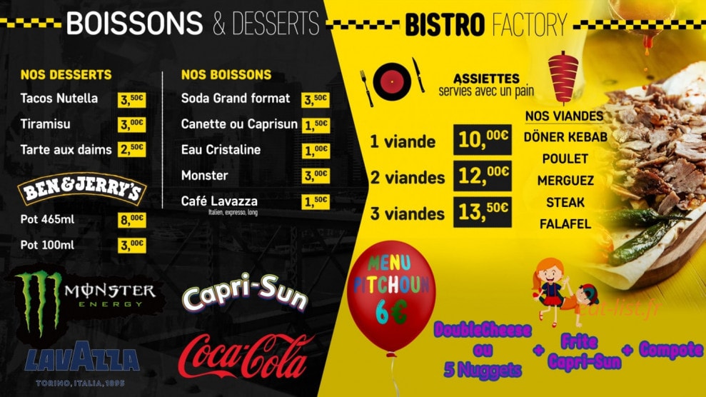 Factory Food 117 — carte page 5