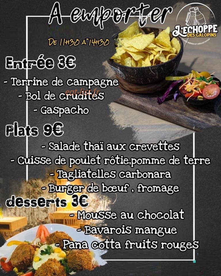 L'echoppe des galopins — carte page 1