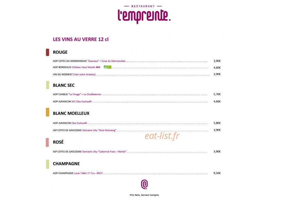 L'empreinte — carte page 5
