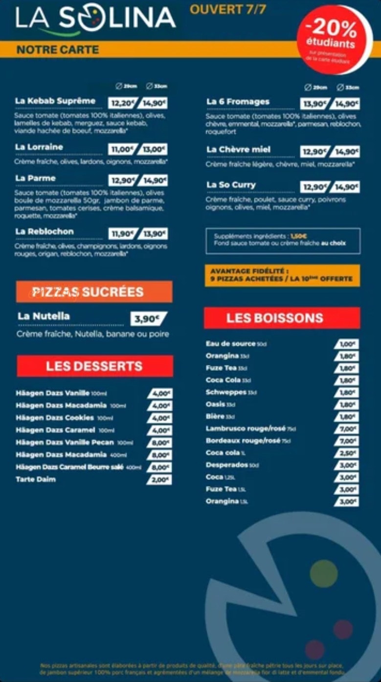 La solina — carte page 3