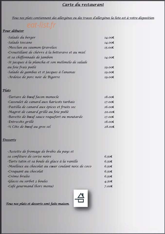 Le Monocle — carte page 1
