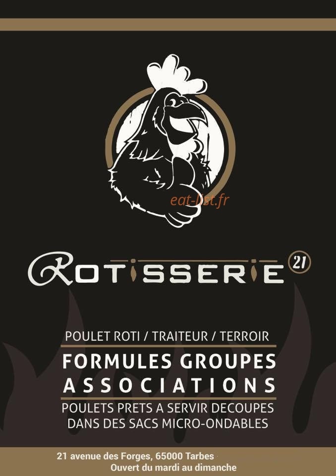 Rôtisserie 21 — carte page 1
