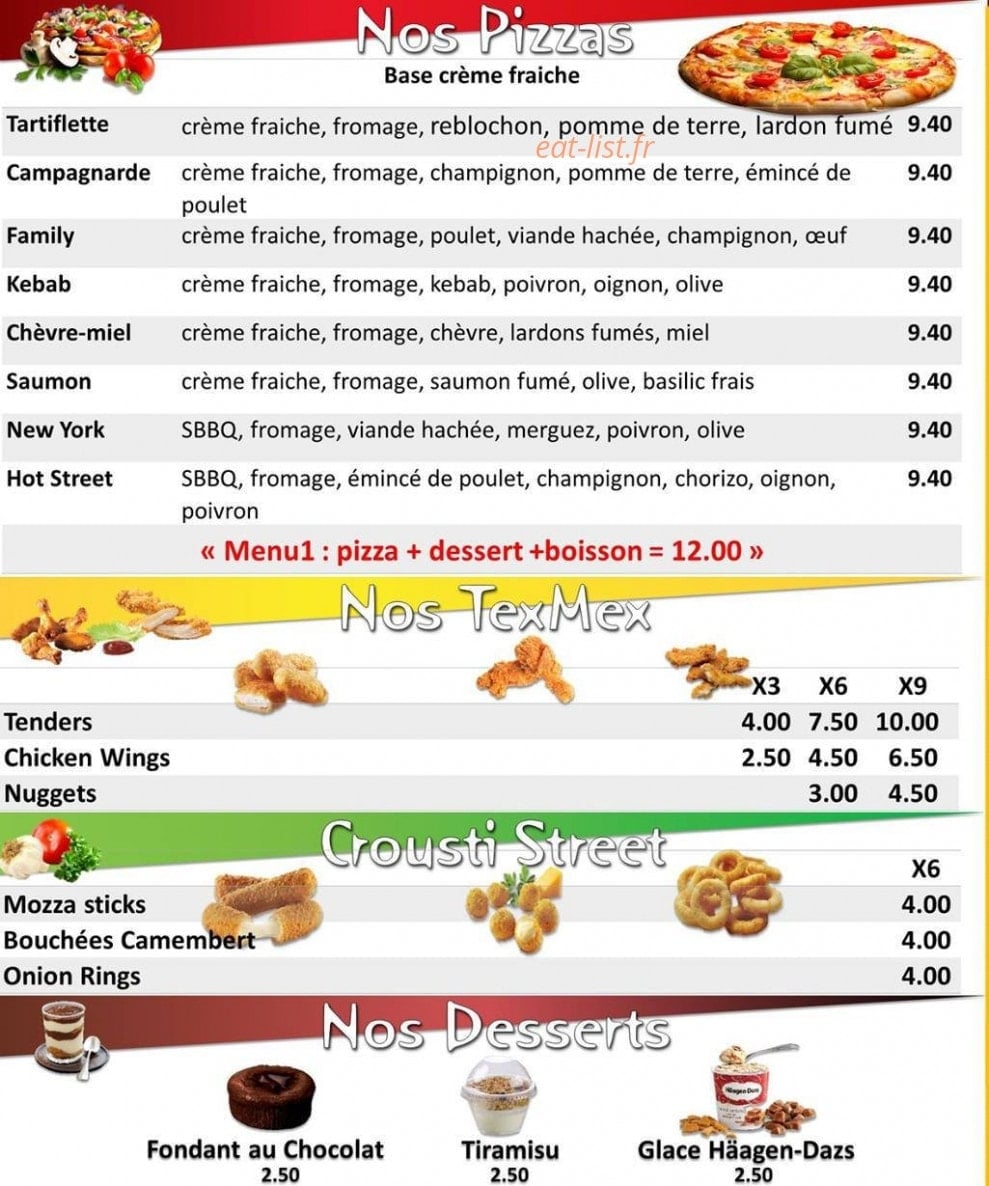 Street Food — carte page 4