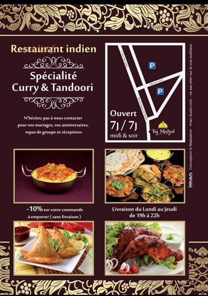 Taj Mahal Tarbes — carte page 5
