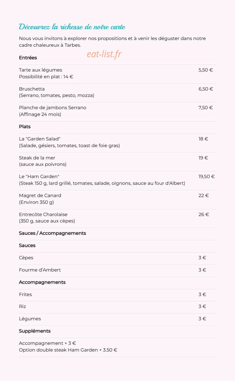 The garden — carte page 1