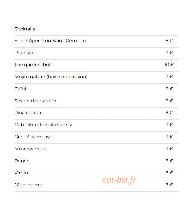 The garden — carte page 6
