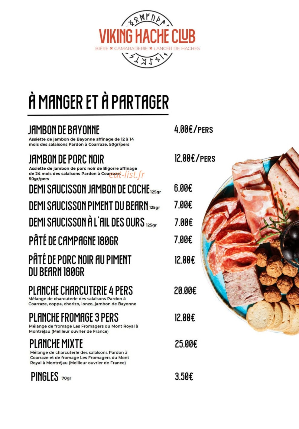 Viking Hache Club — carte page 2