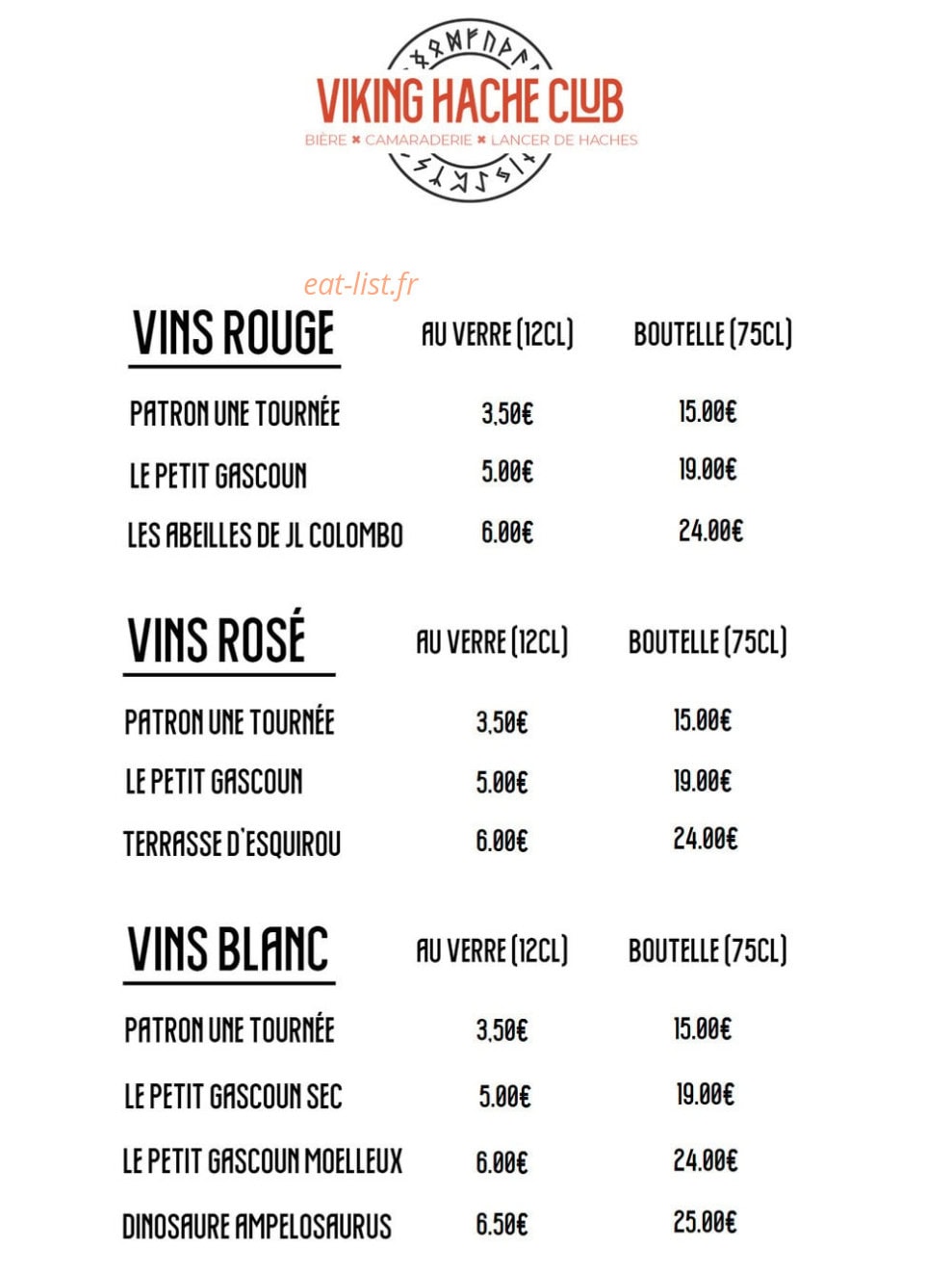 Viking Hache Club — carte page 4