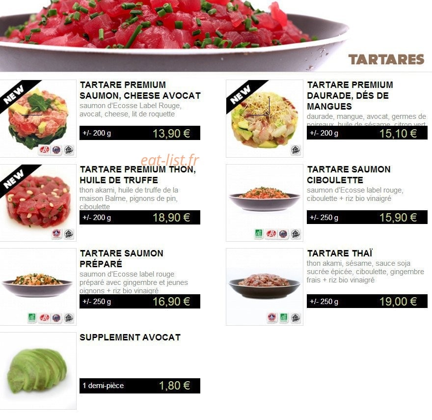 You Sushi — carte page 6