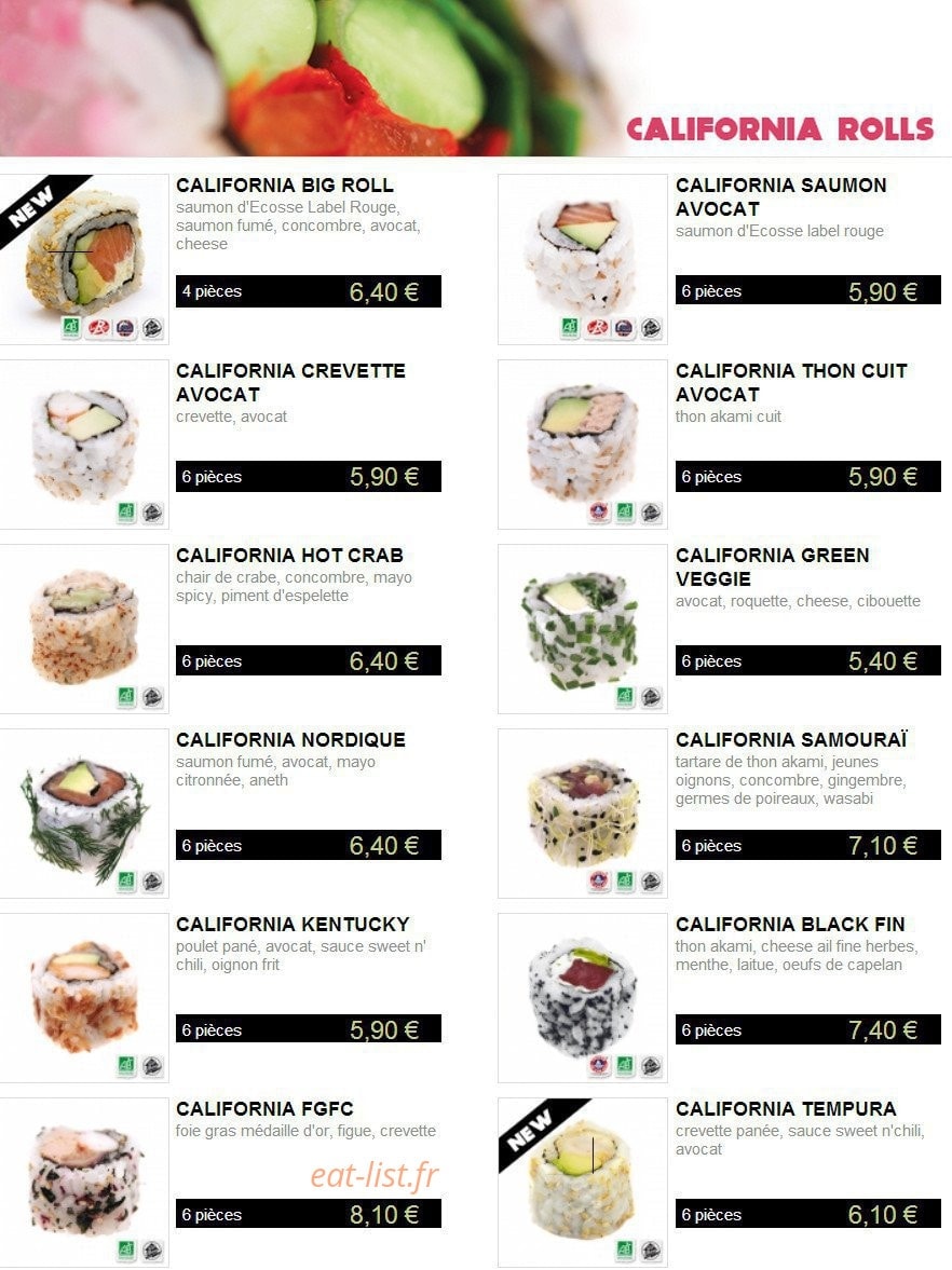 You Sushi — carte page 2