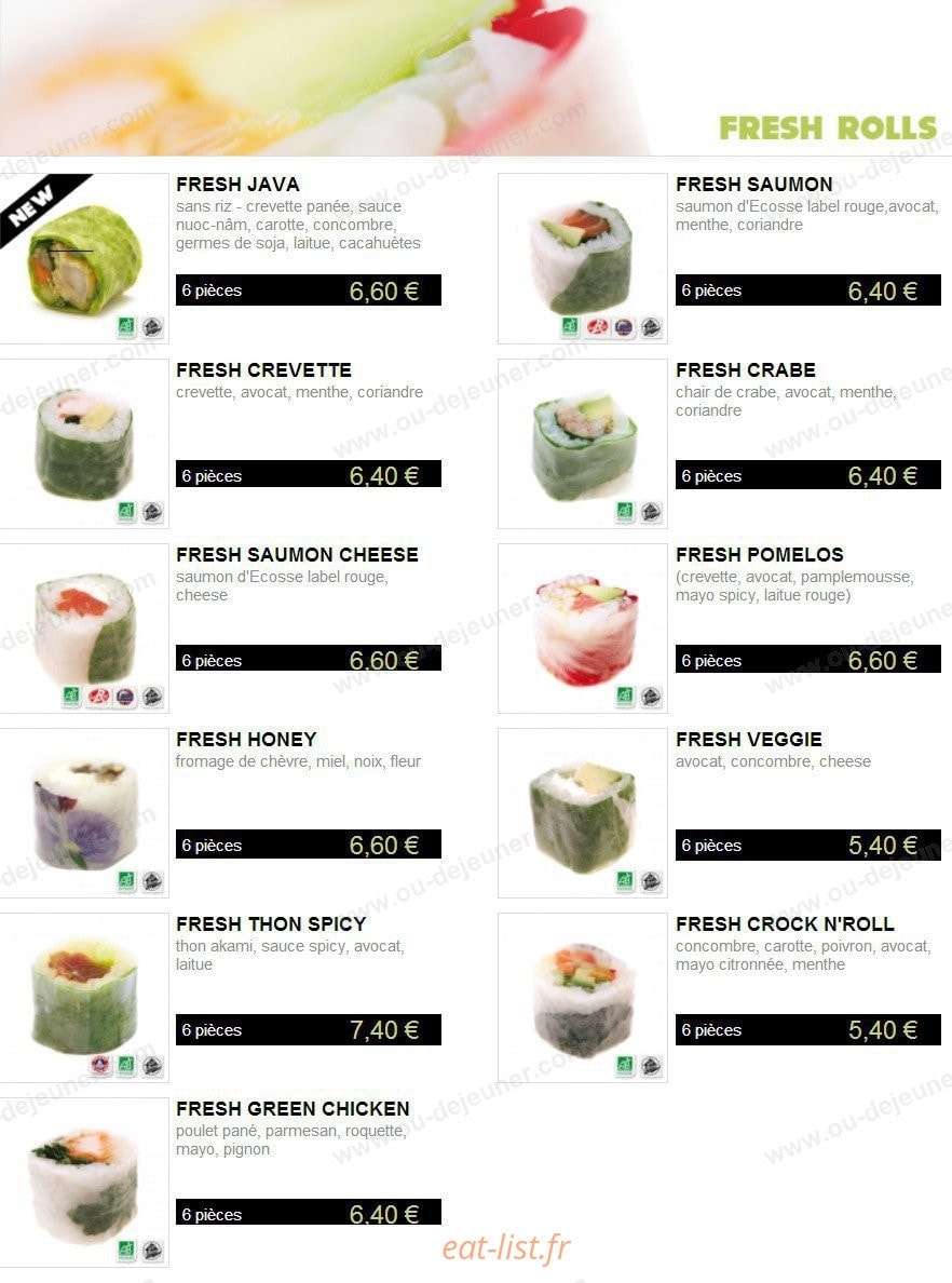You Sushi — carte page 3