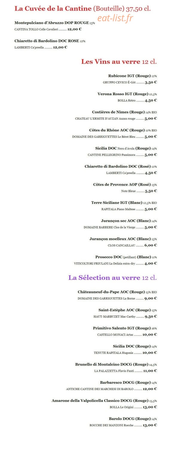 Cantine Lo Vetere — carte page 9