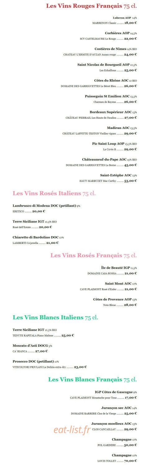 Cantine Lo Vetere — carte page 7