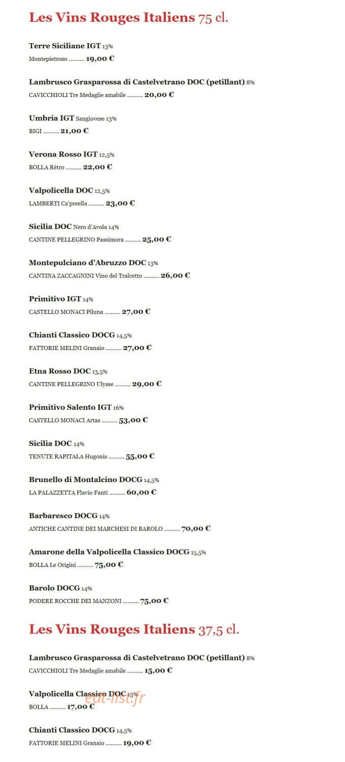 Cantine Lo Vetere — carte page 8