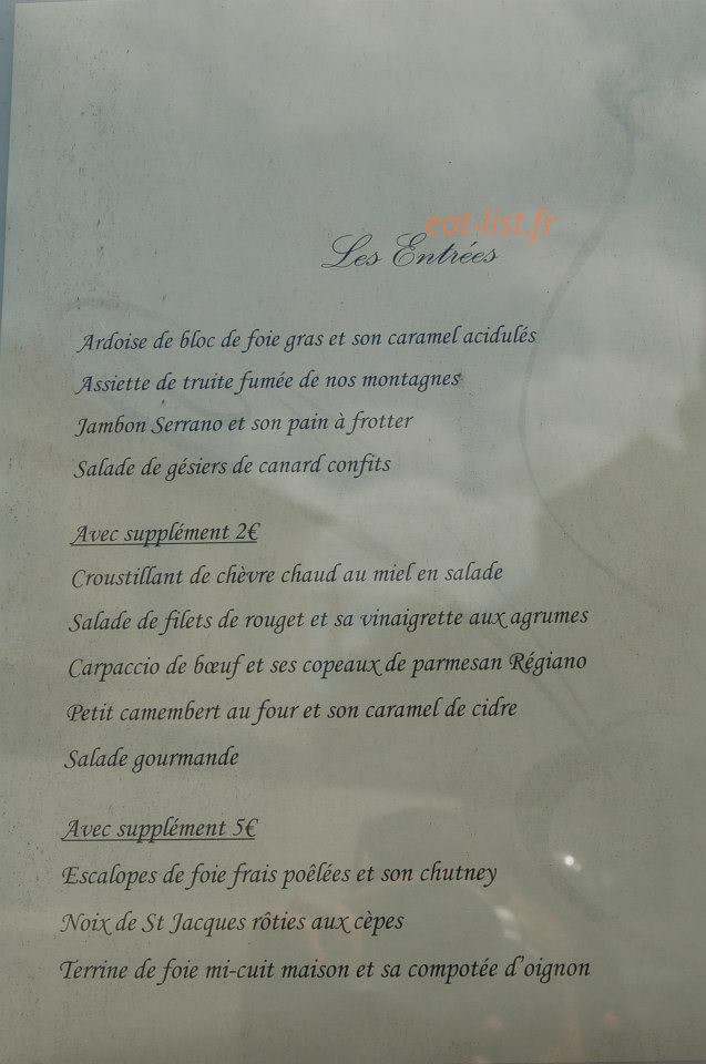 Au Bon Accueil — carte page 2