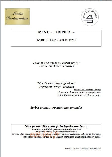 Au Fond Du Gosier — carte page 1