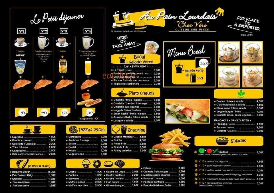 Au Pain Lourdais — carte page 4