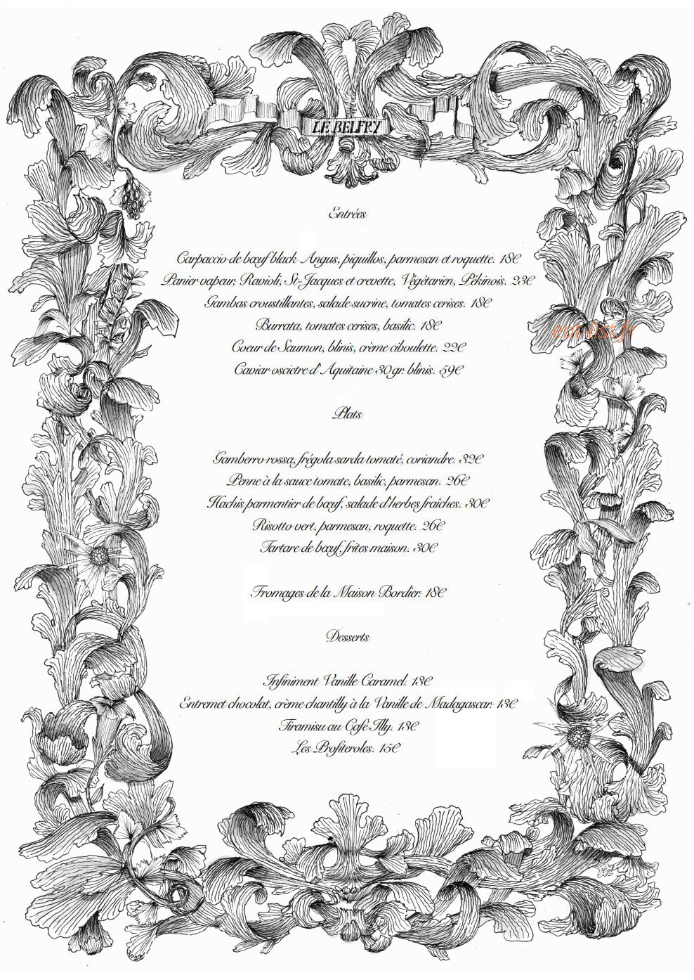 Belfry et Spa by Ligne St Barth — carte page 1