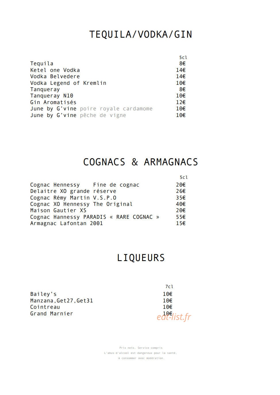 Belfry et Spa by Ligne St Barth — carte page 7