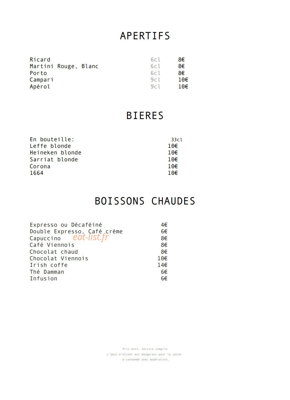 Belfry et Spa by Ligne St Barth — carte page 8