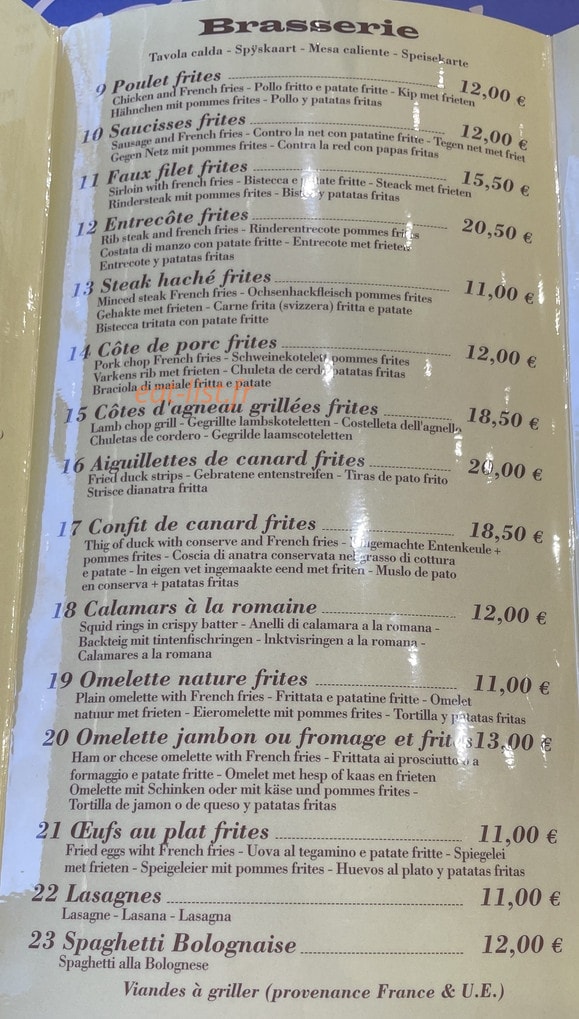 Café Royal — carte page 1