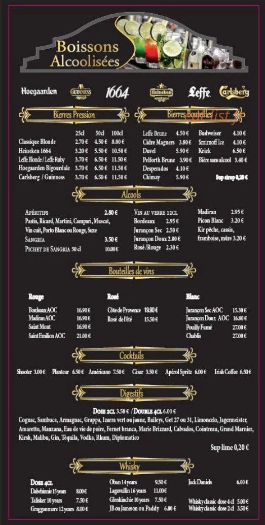 Carrefour Café — carte page 7