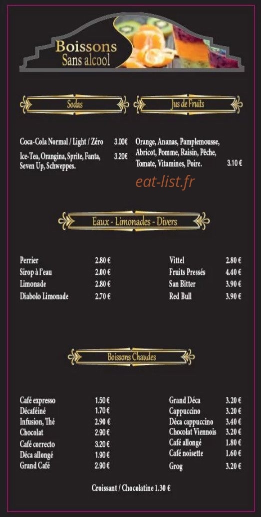 Carrefour Café — carte page 6