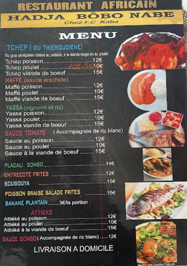 Hadja Bôbo Nabe — carte page 1