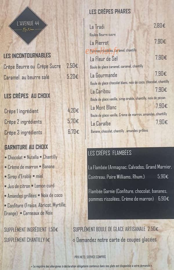 L' Avenue 44 — carte page 1