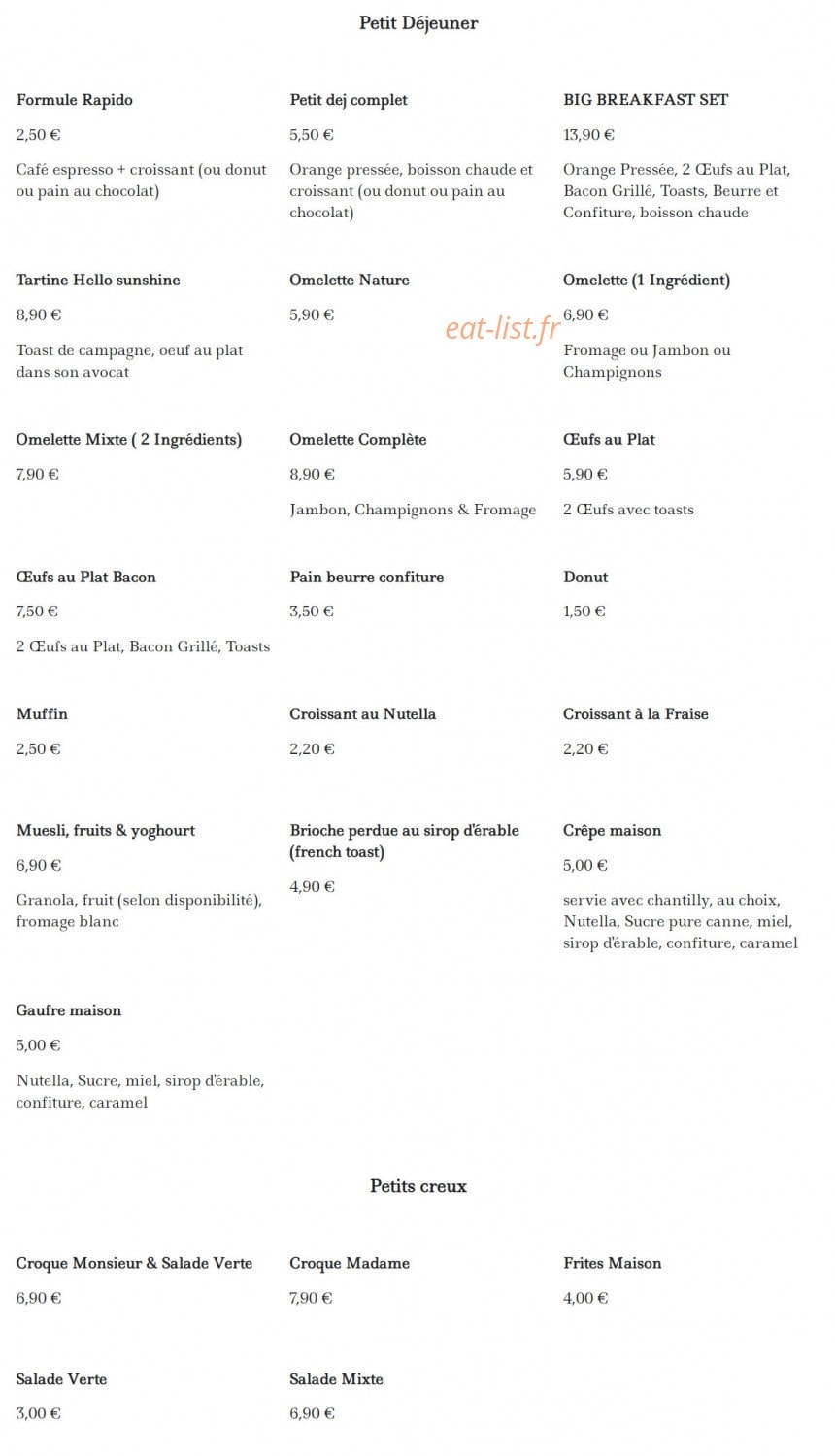 L’Epicerie Moderne — carte page 6