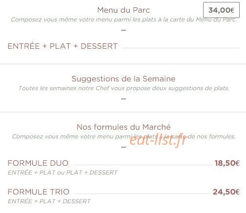 Le Parc — carte page 1